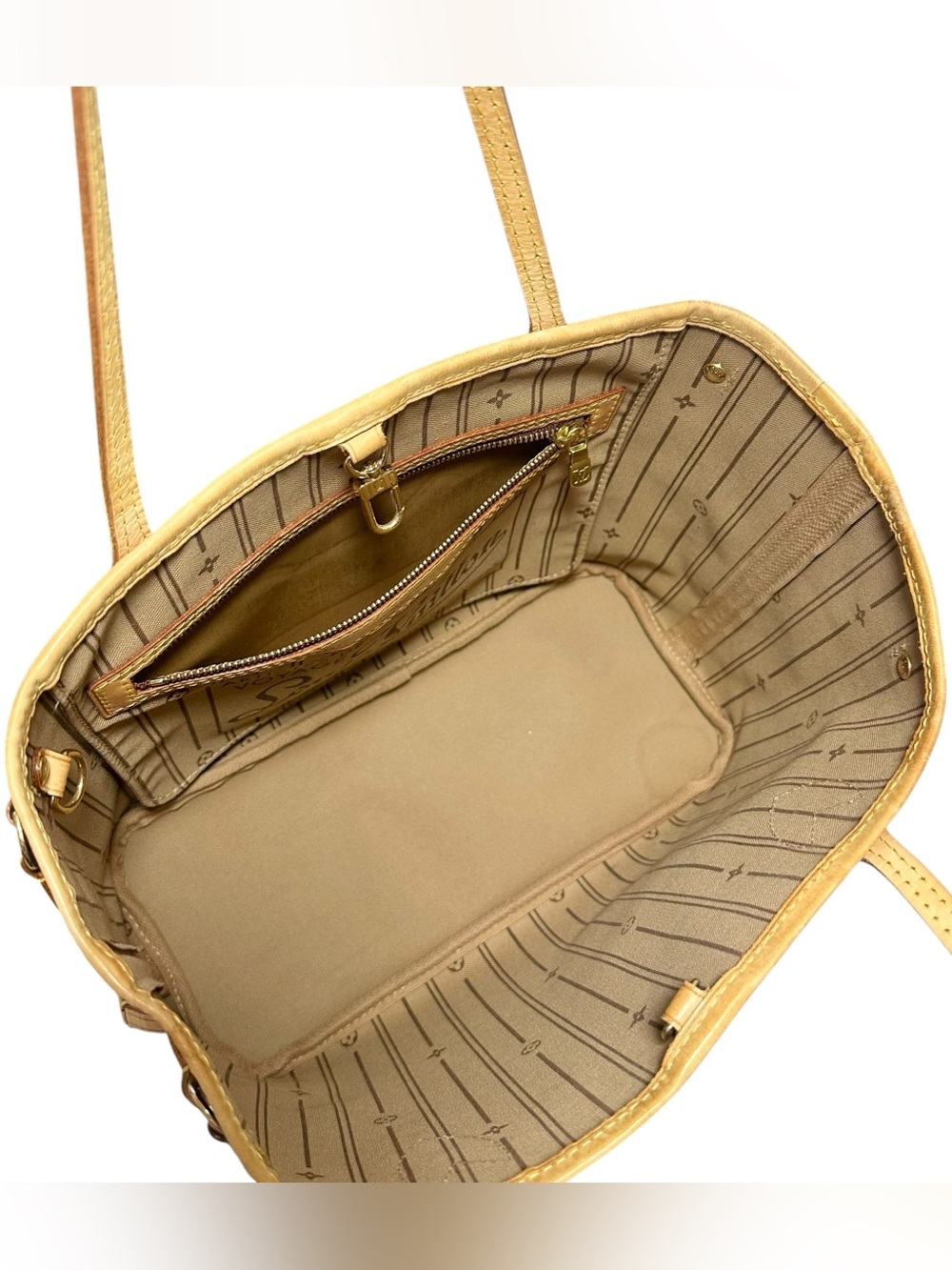 Louis Vuitton Monogram & Vachetta Neverfull PM Tote Bag - Picture 9 of 16